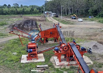 Indonesia River Pebble 100t/h Fixed Crushing Production Line Project