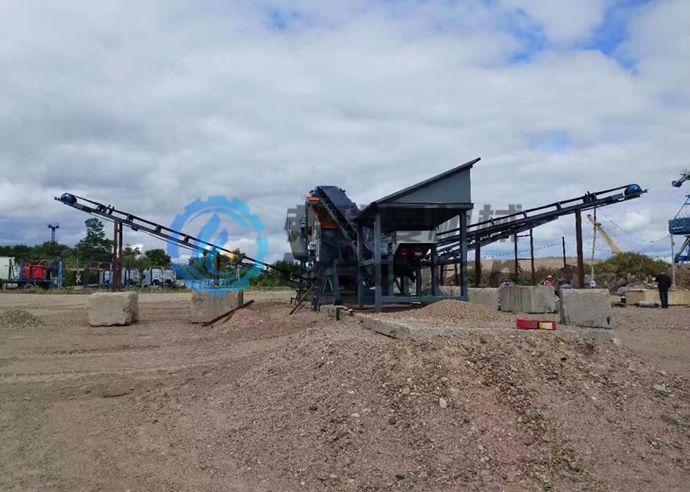 The Russian river sand screening project uses the SK1545-3 frame screening production line.